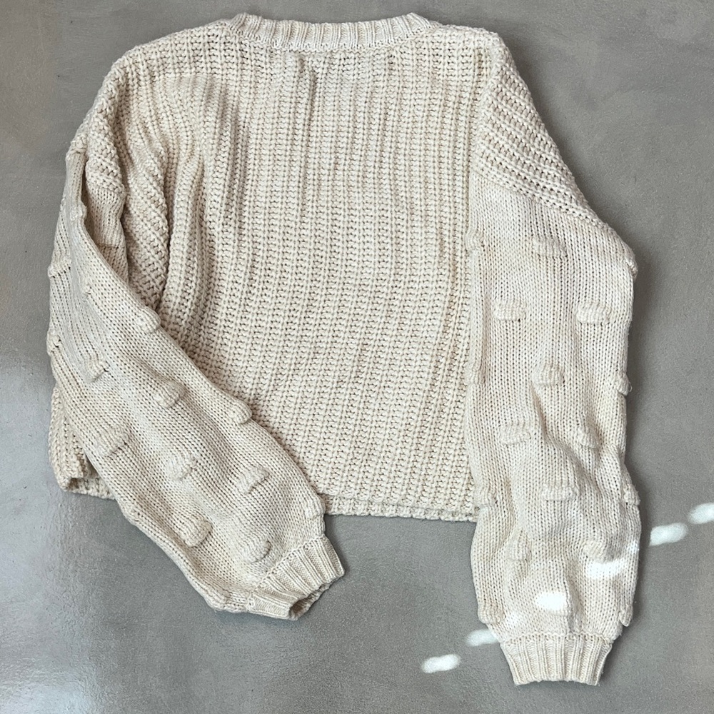 Moon and Madison Cozy Cream Knit Sweater - Picture 4 of 4